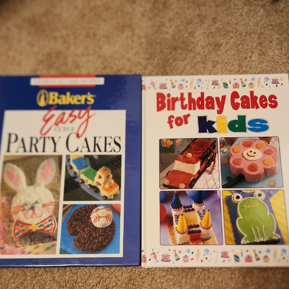 VINTAGE Bakers Easy Party Cakes Book - Blue and White Cover
